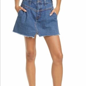 Free PEOPLE Saratoga blue denim skirt. Size 24